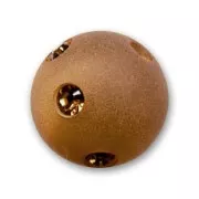 Redonda strass Polaris 10 mm Smoked Topaz x1