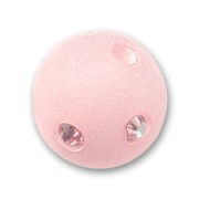 Redonda strass Polaris 10 mm Light Rose x1