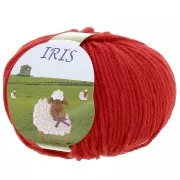Lana Iris n°826 - Rojo - x100g
