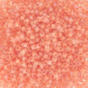 Miyuki Delica 11/0 DB0068 - Peach Lined Crystal Luster|raw }}