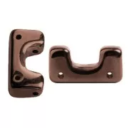 Cuentas de cristal Télos® de Puca® 4x12 mm Dark Bronze x10g