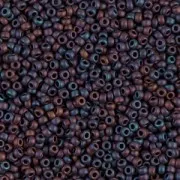 Rocalla Miyuki 11/0 2016 - Metallic Dark Plum Iris Mat
