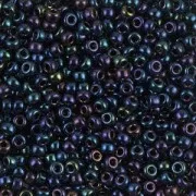 Cuentas Rocalla Miyuki 11/0 452 - Azul oscuro iris metalizado x8 g