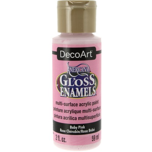 Pintura acrílico multi surface - DecoArt Americana Gloss - Baby Pink x59ml