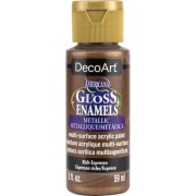 Pintura acrílico multi surface - DecoArt Americana Gloss - Rich Espresso x59ml