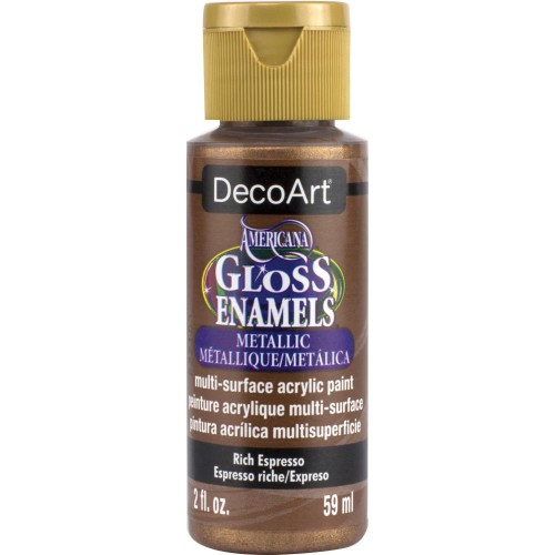 Pintura acrílico multi surface - DecoArt Americana Gloss - Rich Espresso x59ml