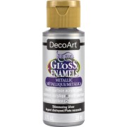 Pintura acrílico multi surface DecoArt Americana Gloss - Shimmering Silver x59ml