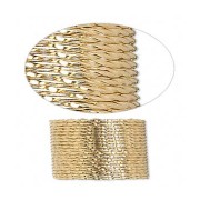 Hilo duro retorcido  0.85 mm de Gold Filled x1.5m