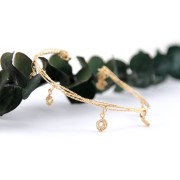 Hilo duro retorcido  0.85 mm de Gold Filled x1.5m