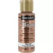 Pintura Acrilíca decorativa DecoArt Dazzling Metallics - Rosa Gold x59 ml