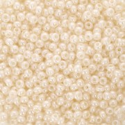 Cuentas de Rocalla Preciosa 11/0 de 2 mm - Crema nacarada x 250 g