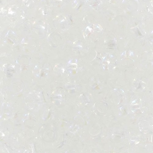 Cuentas de Rocalla Preciosa 11/0 de 2 mm - Crystal AB, 250 g