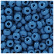 Cuentas de Rocalla Preciosa 11/0 de 2 mm - Azul vaquero opaco x 250 g