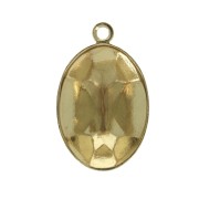 Engaste para pegar PureCrystal 4120 ovalado 14x10 mm 1 anilla - Dorado x1|raw }}