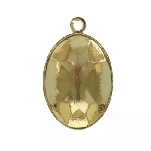 Engaste para pegar PureCrystal 4120 ovalado 14x10 mm 1 anilla - Dorado x1