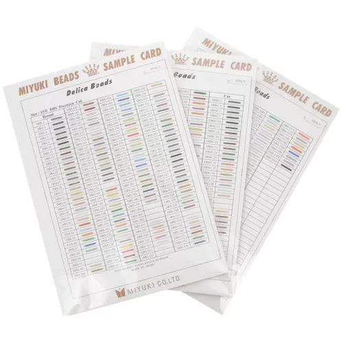 Carta de colores Miyuki Delica 15/0 DBS - 15/0 DBSC (n°894) Tableros 1, 2 et 3
