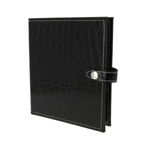 Organizador para guardar tu joyería gran formato 18x21.5 cm efecto pitón Negro x1