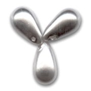 Gotas nacaradas 6x10 mm Grey x20