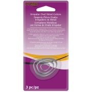 Surtido de cortadores para modelado y arcilla polimérica - Ovalado irregular x3