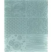 Placa de textura 14x17 cm para arcilla polimérica - Natura x2