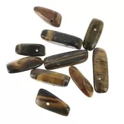 Cuentas gotas irregulares 12-22 mm Ojo de Tigre x10