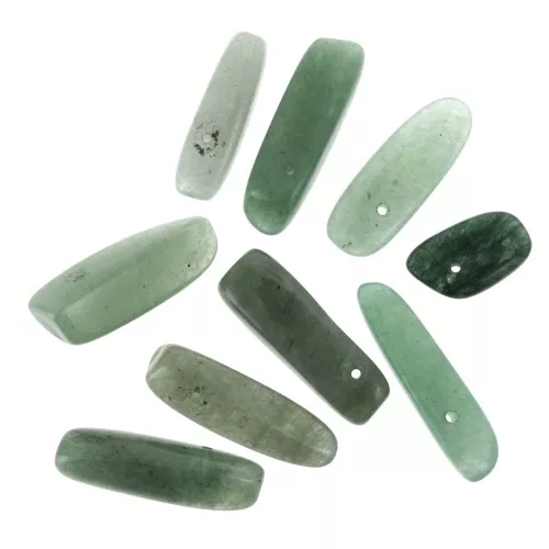 Cuentas gotas irregulares 12-22 mm Aventurine x10