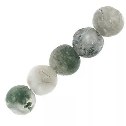 Cuentas redondas de Piedras Preciosas Gemas 4 mm Tree Agate x20