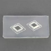 Molde de silicono para resina - rombo 41x20x7 mm x1