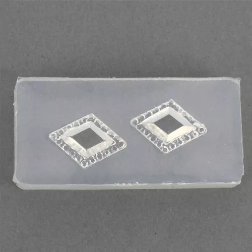 Molde de silicono para resina - rombo 41x20x7 mm x1