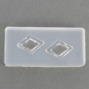 Molde de silicono para resina - rombo 41x20x7 mm x1