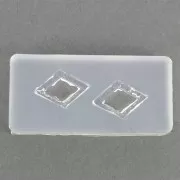 Molde de silicono para resina - rombo 41x20x7 mm x1