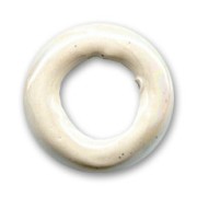 Aro de cerámica 24 mm Blanco irisado