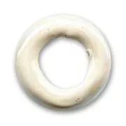 Aro de cerámica 24 mm Blanco irisado