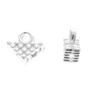 Cymbal Bead Endings - Terminal de acabado Silky Beads 7x8mm Kalivia plateado envej. x1|raw }}