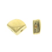 Cymbal Side Bead - Cuenta de metal para Silky Beads 8x6.6mm Kardiani Dorado oro fino x1|raw }}