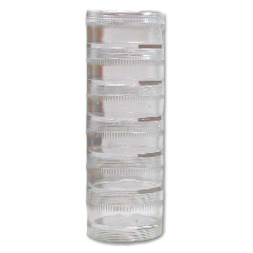 Caja de almecimiento 6 compartimentos 12x3.9cm para cuentas Miyuki y accesorios x1