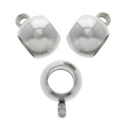 Bolas de metal enganche dijes 8.5x6 mm Acero Inox 304 x4|raw }}