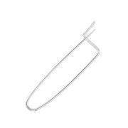 Imperdible y alfiler para decorar con cuentas, dijes & pompones 26 mm Chapado en plata fina x1