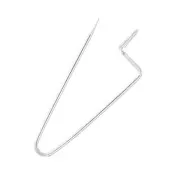 Imperdible y alfiler para decorar con cuentas, dijes & pompones 26 mm Chapado en plata fina x1