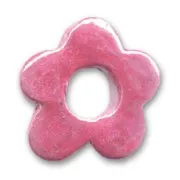 Flor de cerámica 22 mm Fucsia irisado
