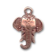 Dije elefante 22 mm cobre x1