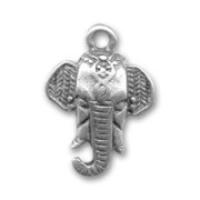 Dije elefante 22x16 mm Chapado Plateado envejecido x1|raw }}