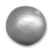 Cuenta de cerámica 20 mm Plateado satinado