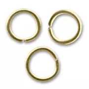 Anillas abiertas  9x1.2 mm dorado x25