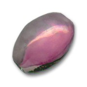 Oliva de cerámica 18x13 mm Grís Fucsia irisado