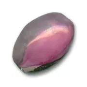 Oliva de cerámica 18x13 mm Grís Fucsia irisado