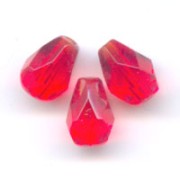 Peras facetadas 7x5 mm Light Siam  x25