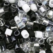 Mix Miyuki Delica 8/0 - Salt and Pepper x8g