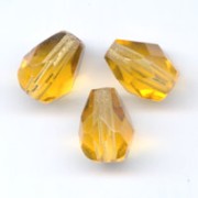 Cuentas en forma de pera facetadas de 10 x 7 mm - Topaz x20