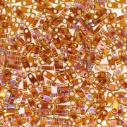 Miyuki Quarter Tila Beads 5x1.2x1.9 mm QTL-257 -  Transparent Topaz AB x10g|raw }}